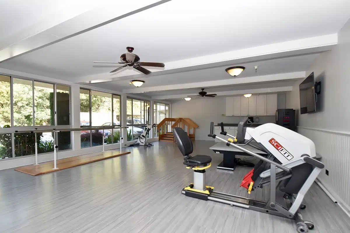 The rehab gym at Marin Post Acute