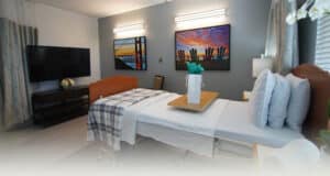 A resident's bedroom at Marin Post Acute